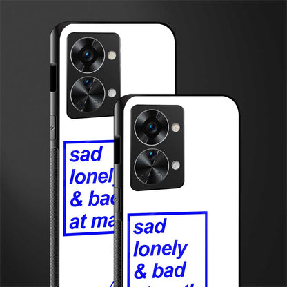 bad at math glass case for phone case | glass case for oneplus nord 2t 5g