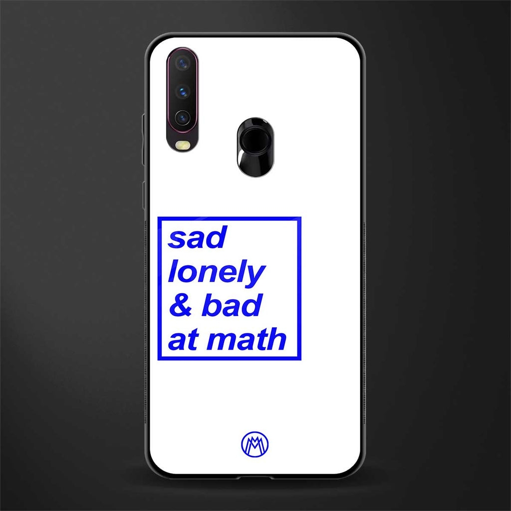 bad at math glass case for vivo y12 image