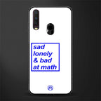 bad at math glass case for vivo y17 image