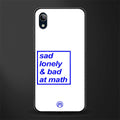 bad at math glass case for vivo y91i image