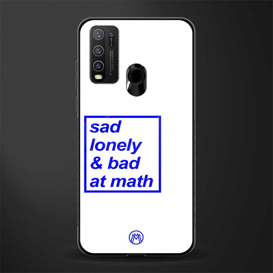 bad at math glass case for vivo y30 image