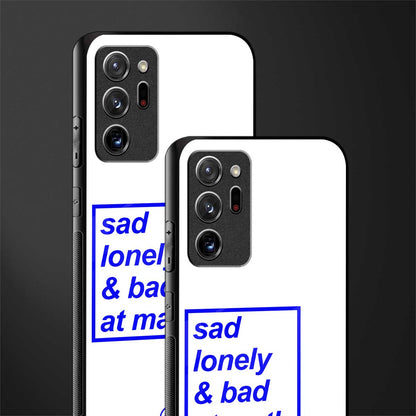 bad at math glass case for samsung galaxy note 20 ultra 5g image-2