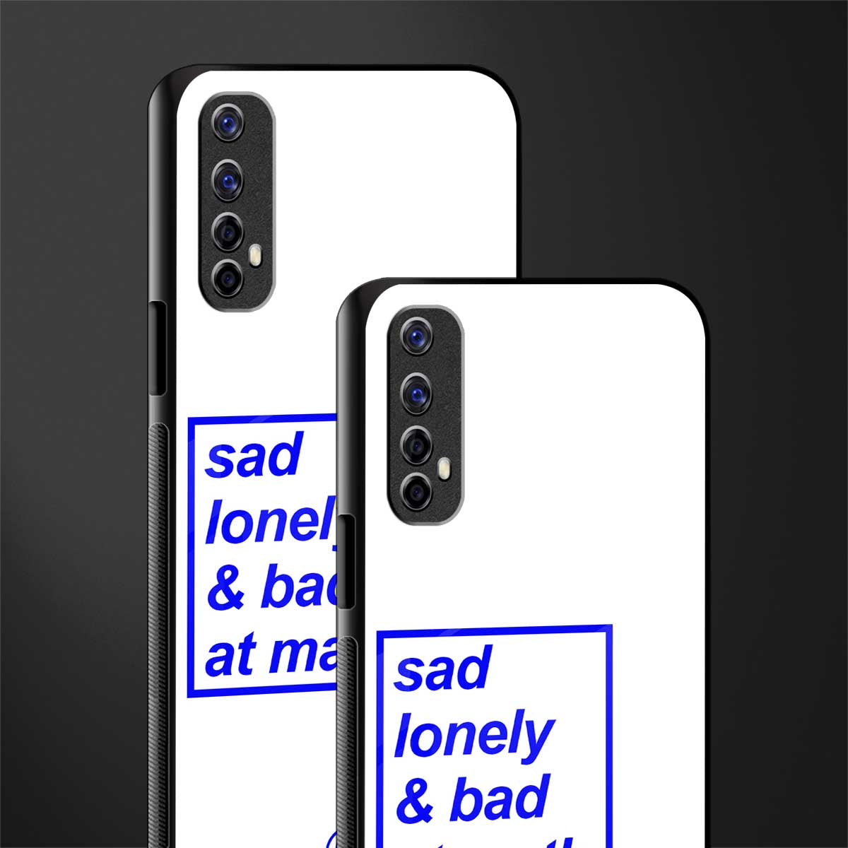 bad at math glass case for realme 7 image-2