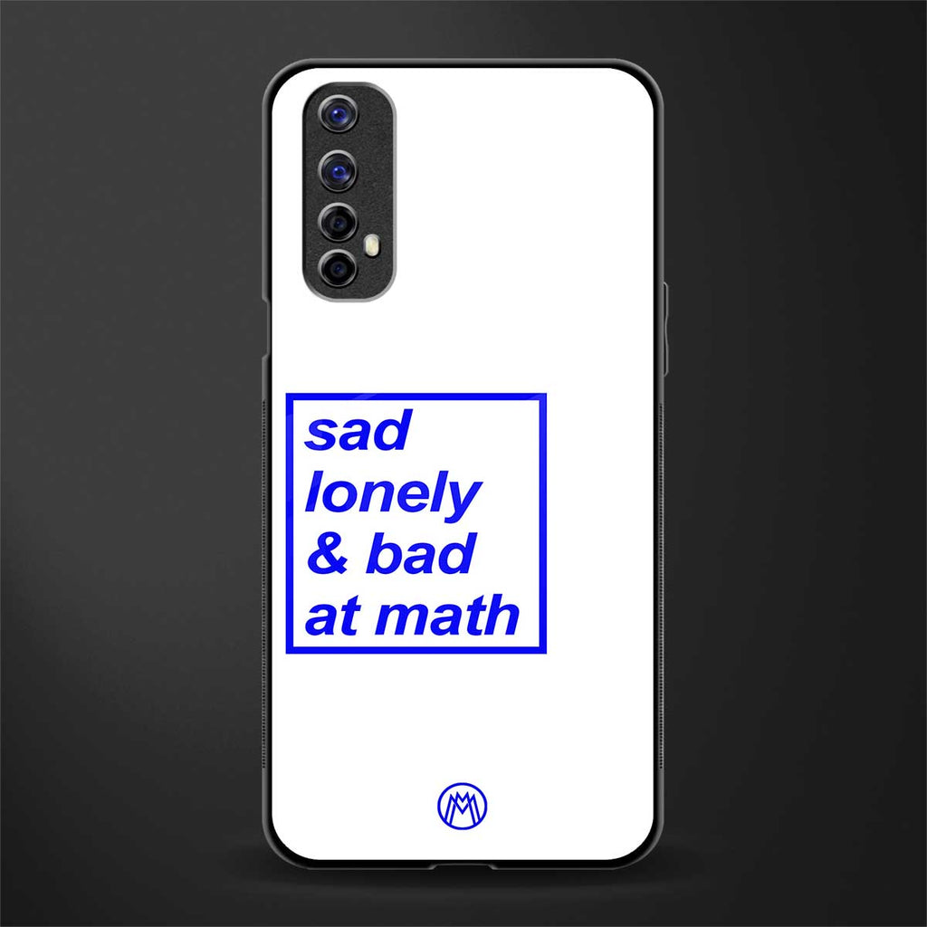 bad at math glass case for realme narzo 20 pro image