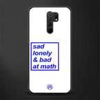 bad at math glass case for poco m2 image