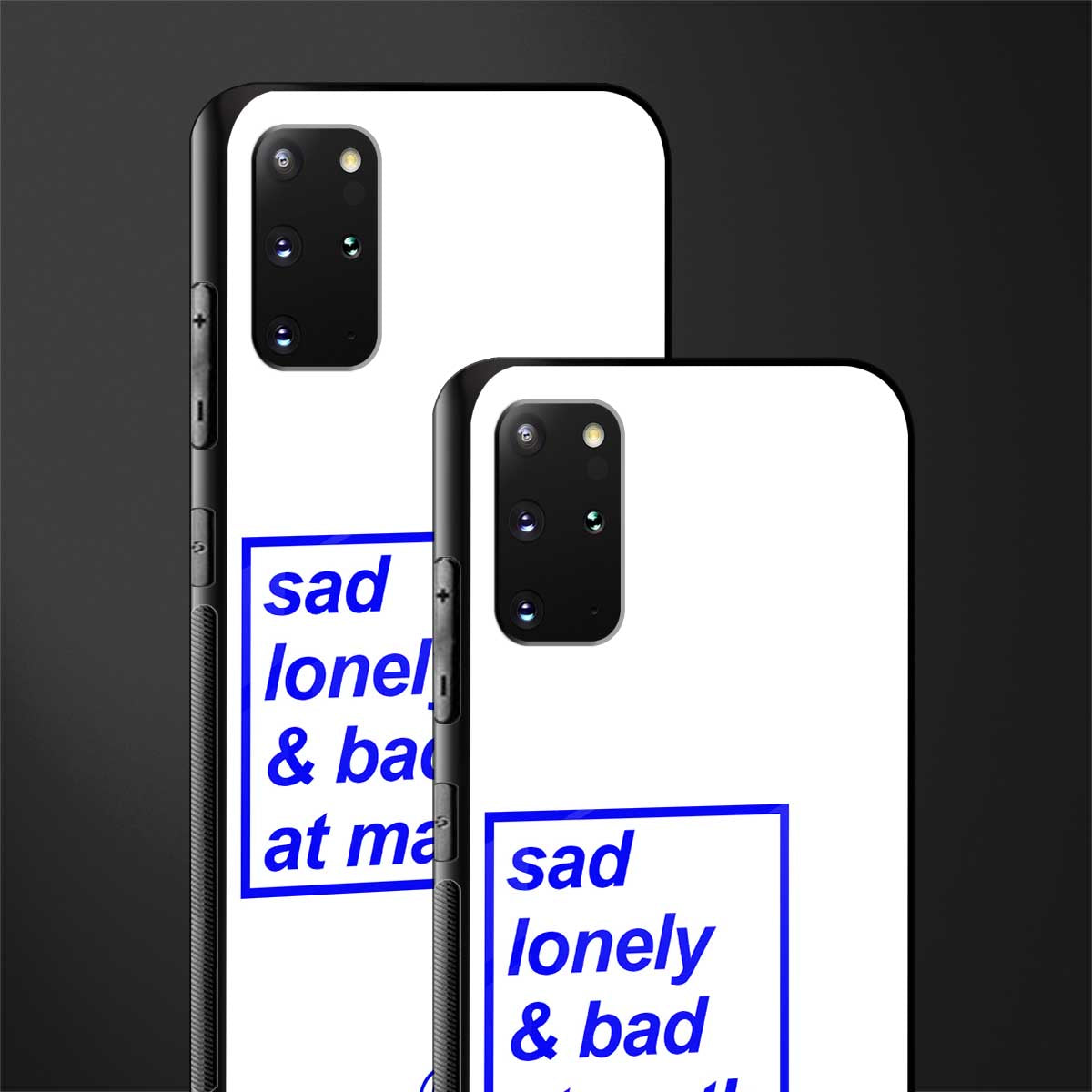 bad at math glass case for samsung galaxy s20 plus image-2