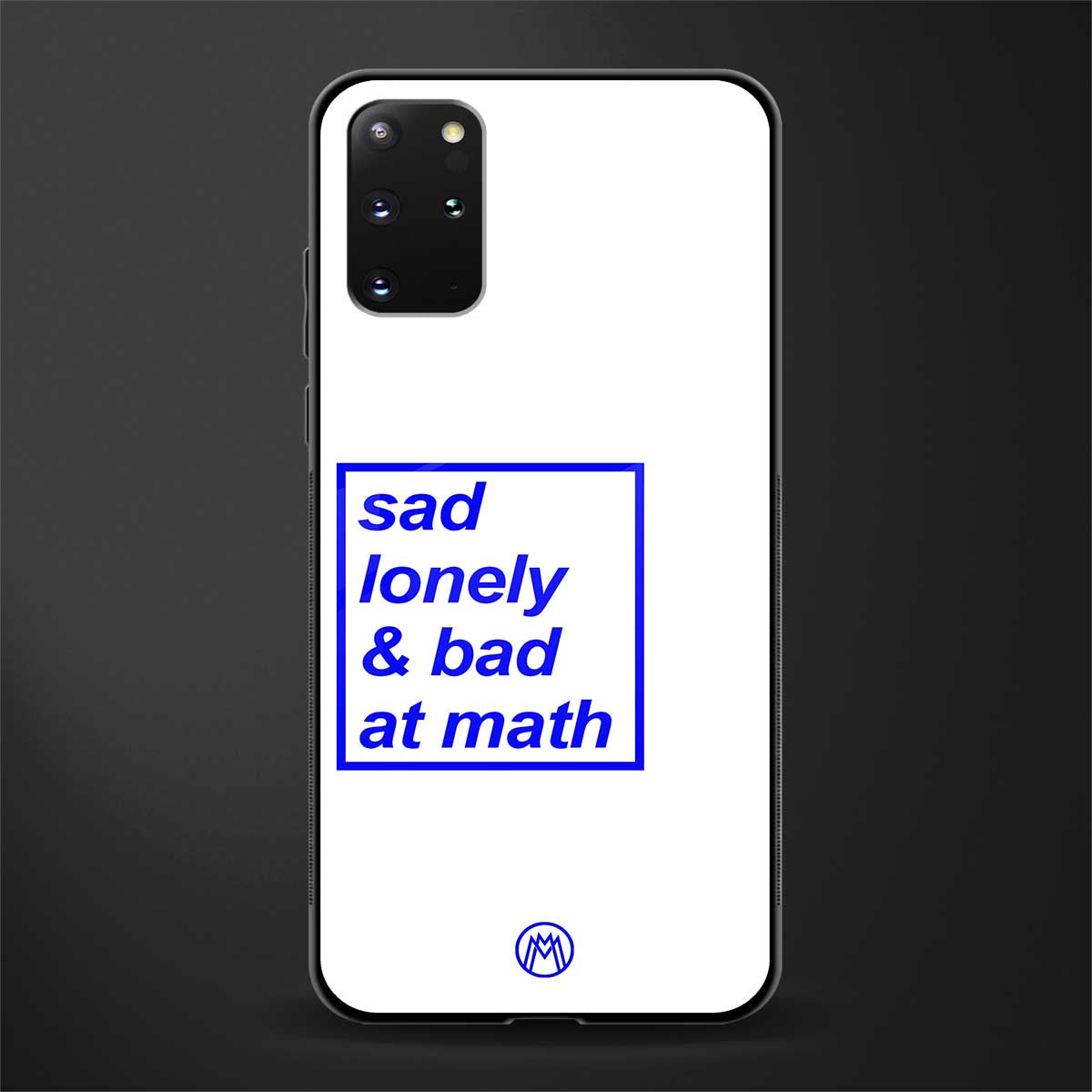 bad at math glass case for samsung galaxy s20 plus image