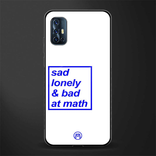 bad at math glass case for vivo v17 image