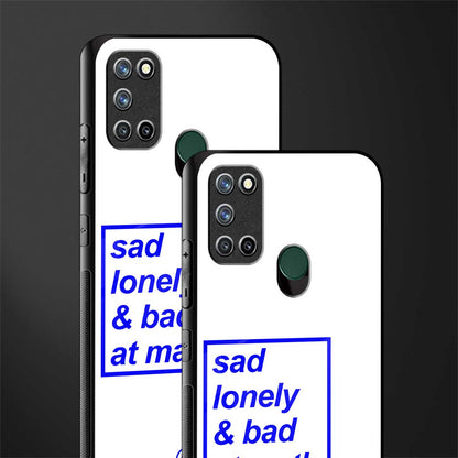 bad at math glass case for realme 7i image-2