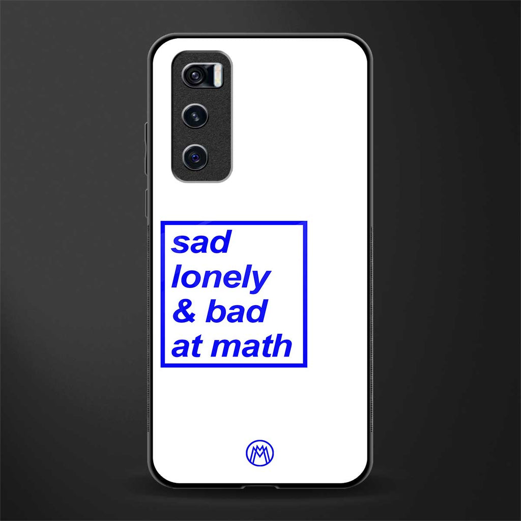 bad at math glass case for vivo v20 se image