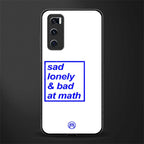 bad at math glass case for vivo v20 se image