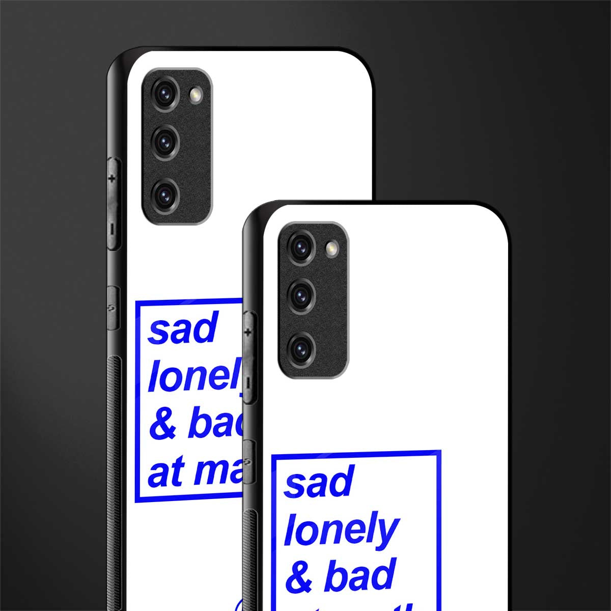bad at math glass case for samsung galaxy s20 fe image-2