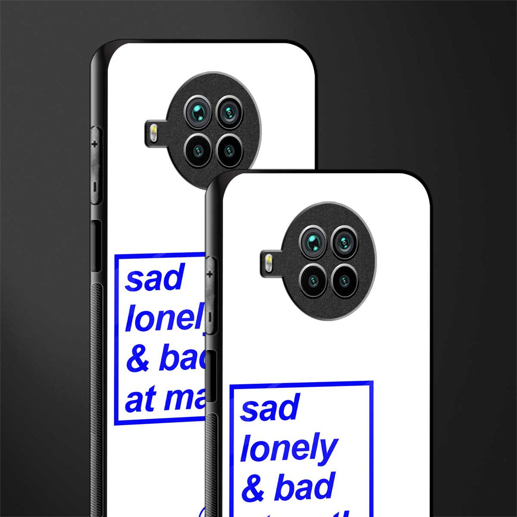 bad at math glass case for mi 10i image-2