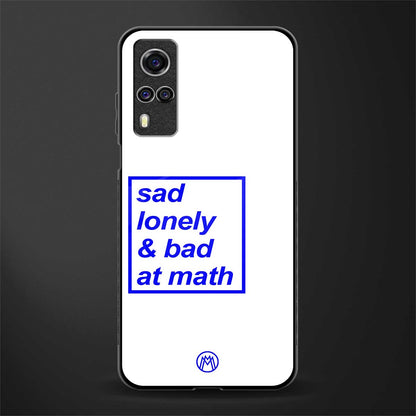 bad at math glass case for vivo y51 image