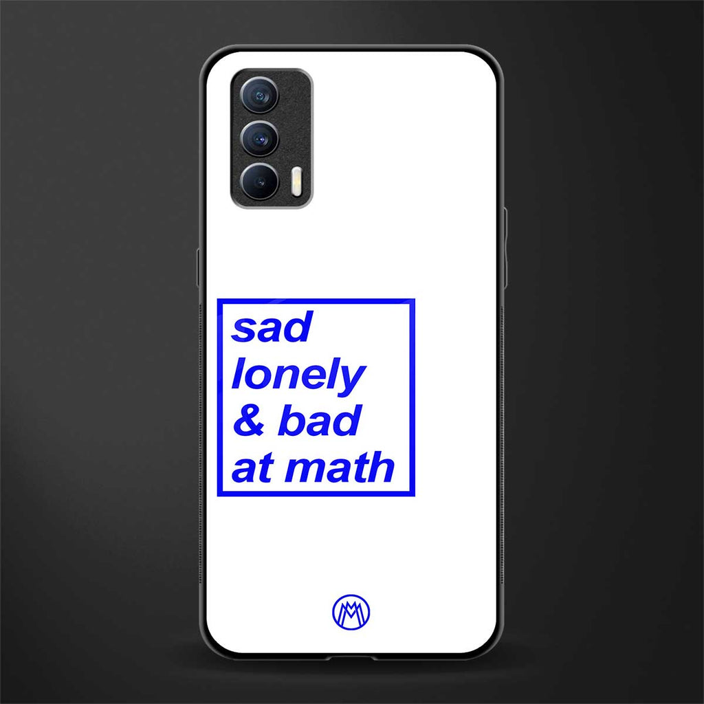 bad at math glass case for realme x7 image
