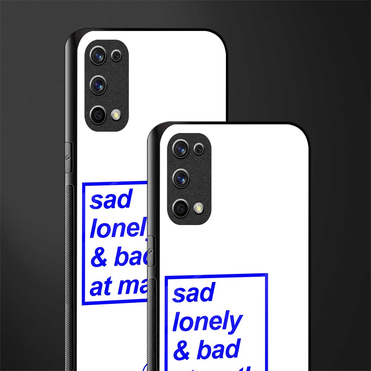 bad at math glass case for realme x7 pro image-2