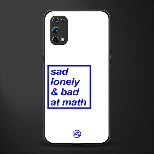 bad at math glass case for realme x7 pro image