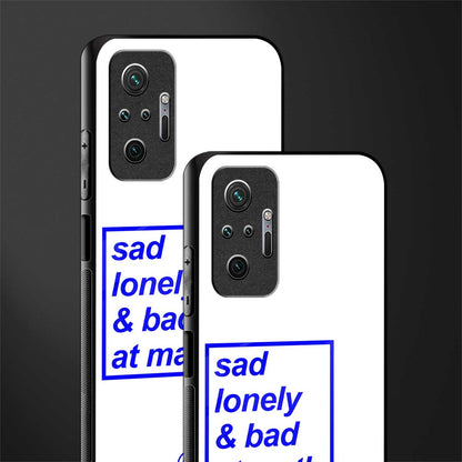 bad at math glass case for redmi note 10 pro image-2