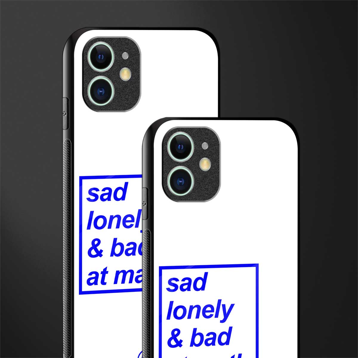 bad at math glass case for iphone 12 mini image-2