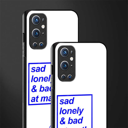 bad at math glass case for oneplus 9 pro image-2