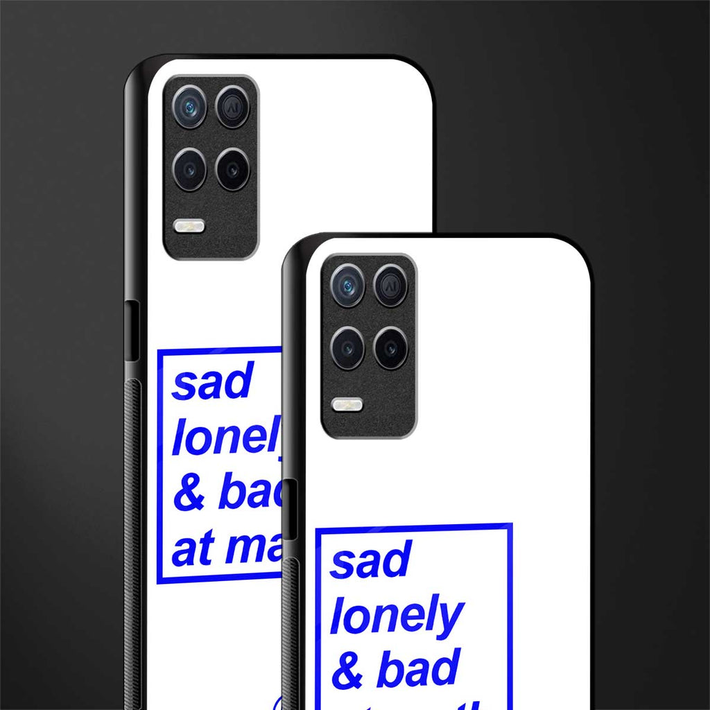 bad at math glass case for realme 8 5g image-2