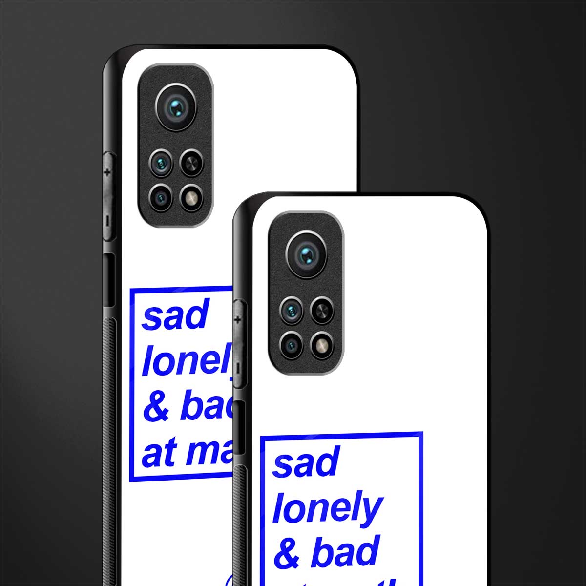 bad at math glass case for mi 10t pro image-2