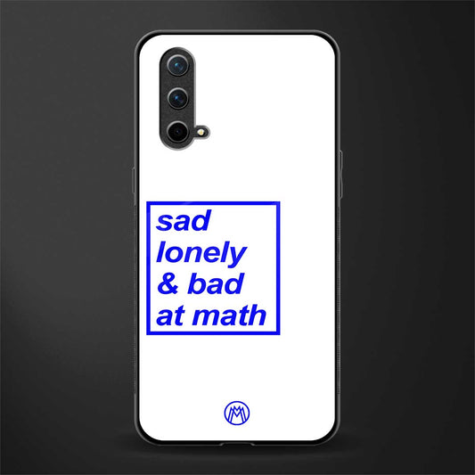 bad at math glass case for oneplus nord ce 5g image