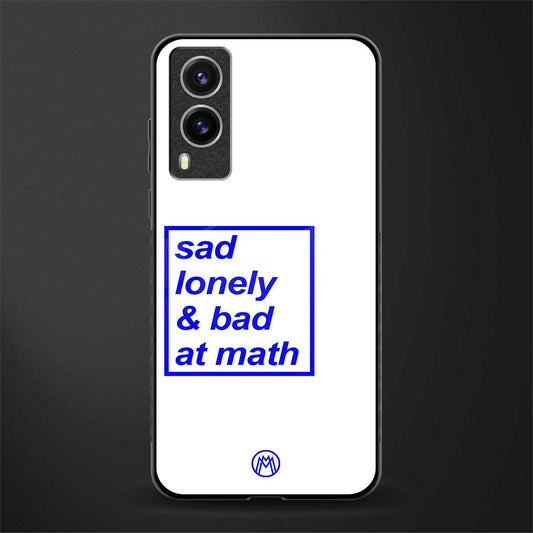 bad at math glass case for vivo v21e 5g image