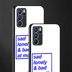 bad at math glass case for oppo reno6 pro 5g image-2