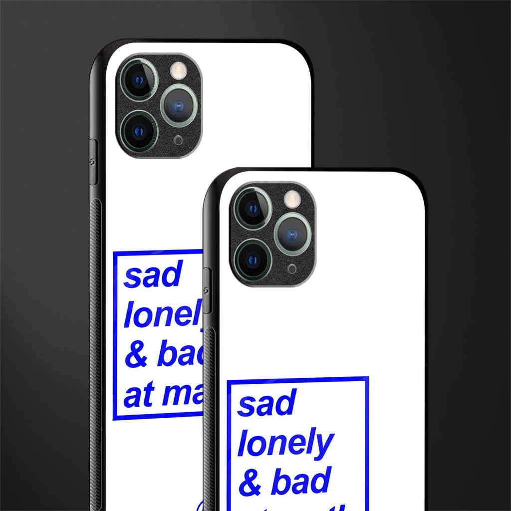 bad at math glass case for iphone 11 pro max image-2