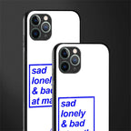 bad at math glass case for iphone 11 pro max image-2