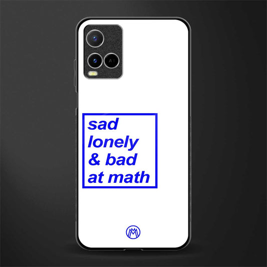 bad at math glass case for vivo y21 image