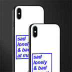 bad at math glass case for iphone xs max image-2