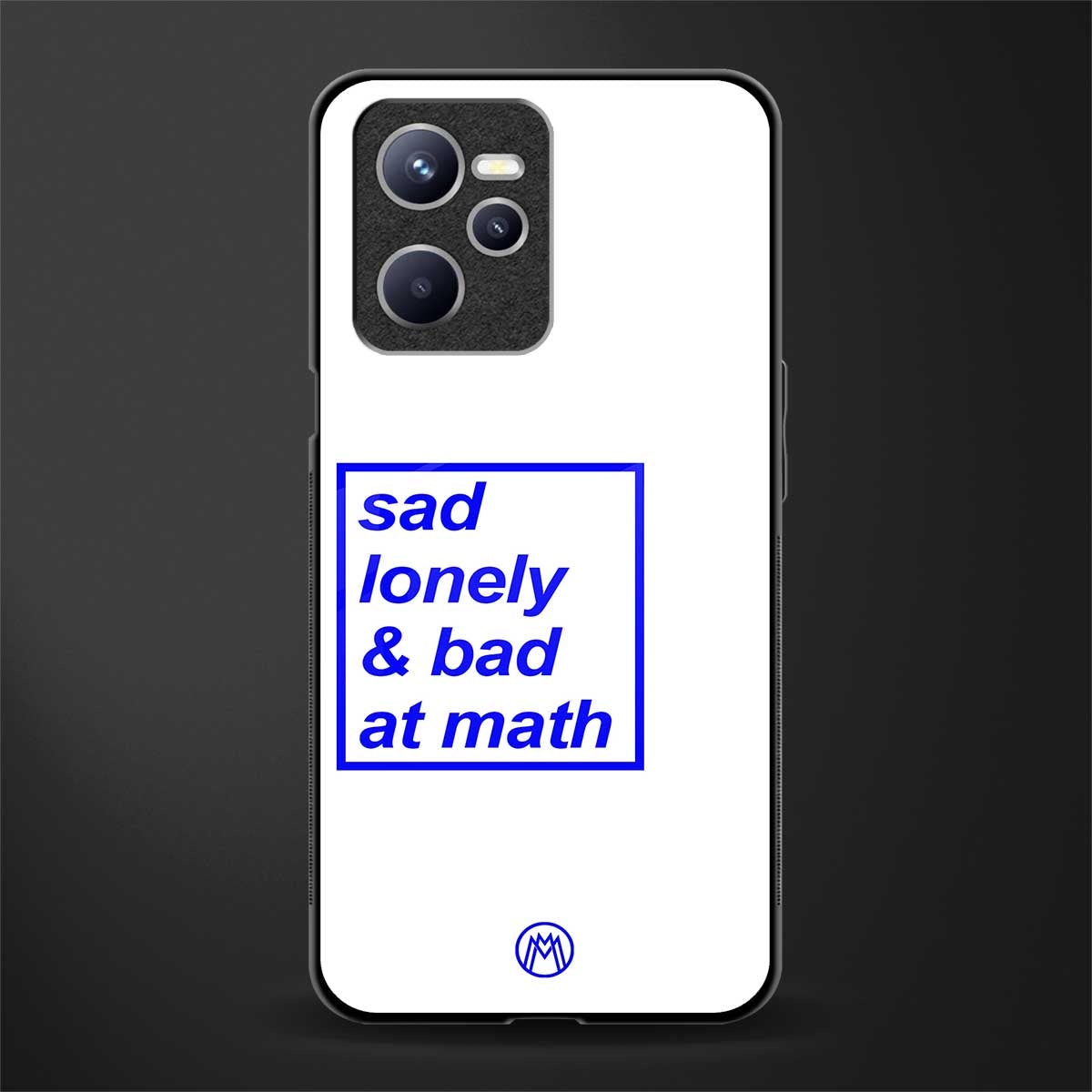 bad at math glass case for realme c35 image