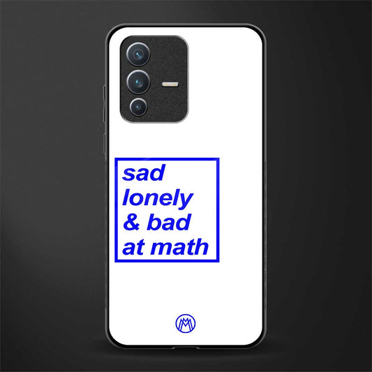 bad at math glass case for vivo v23 5g image
