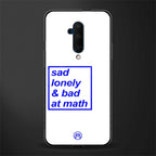 bad at math glass case for oneplus 7t pro image