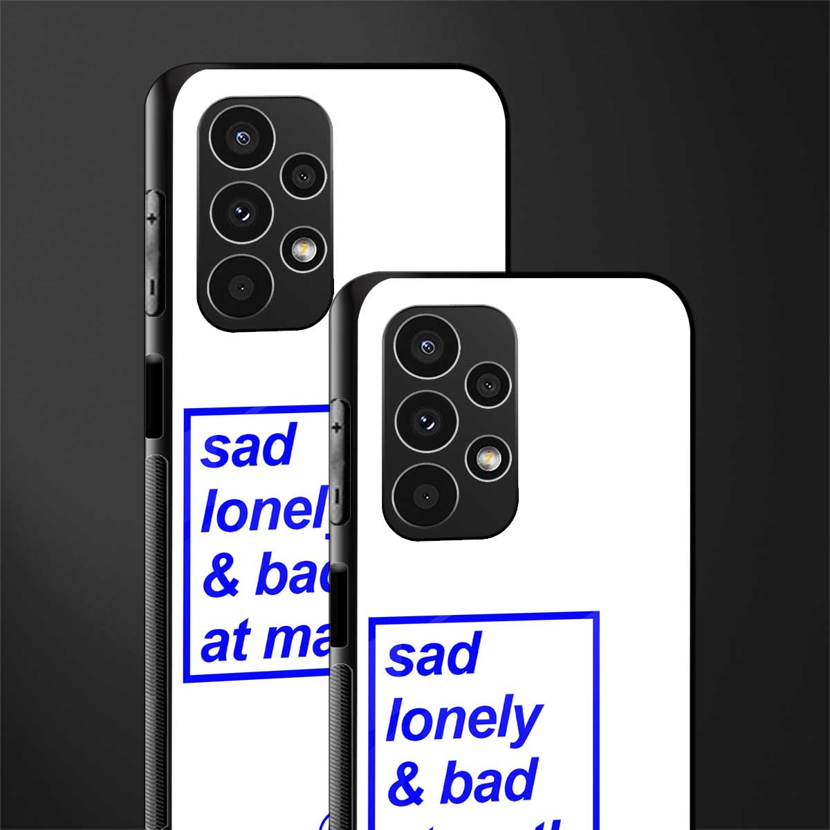 bad at math back phone cover | glass case for samsung galaxy a13 4g