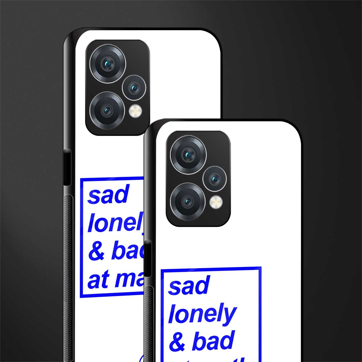 bad at math back phone cover | glass case for oneplus nord ce 2 lite 5g