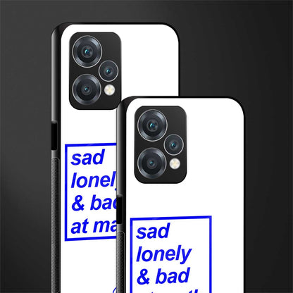 bad at math back phone cover | glass case for oneplus nord ce 2 lite 5g