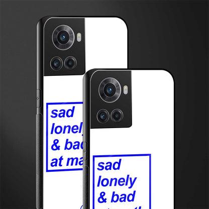 bad at math back phone cover | glass case for oneplus 10r 5g