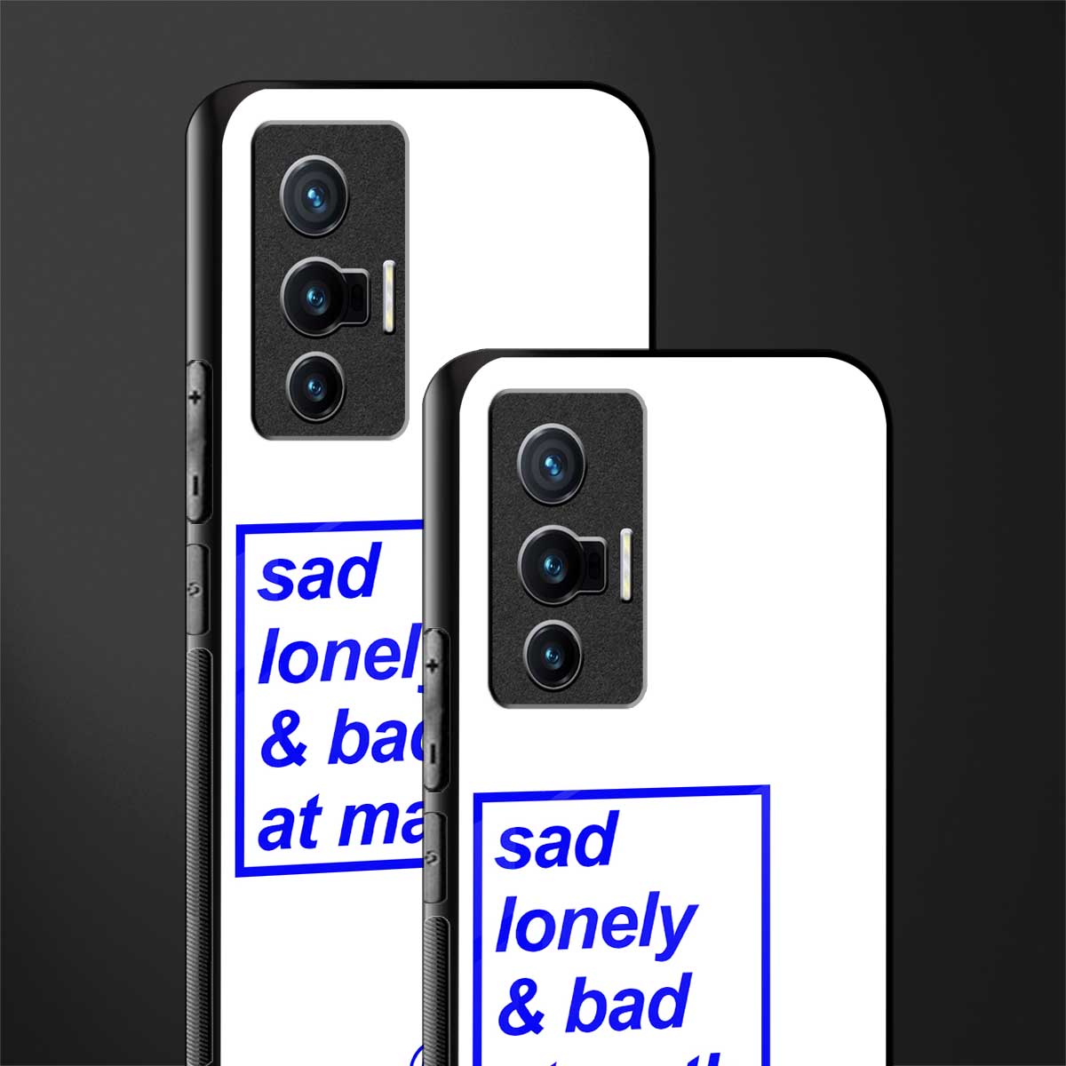 bad at math glass case for vivo x70 image-2