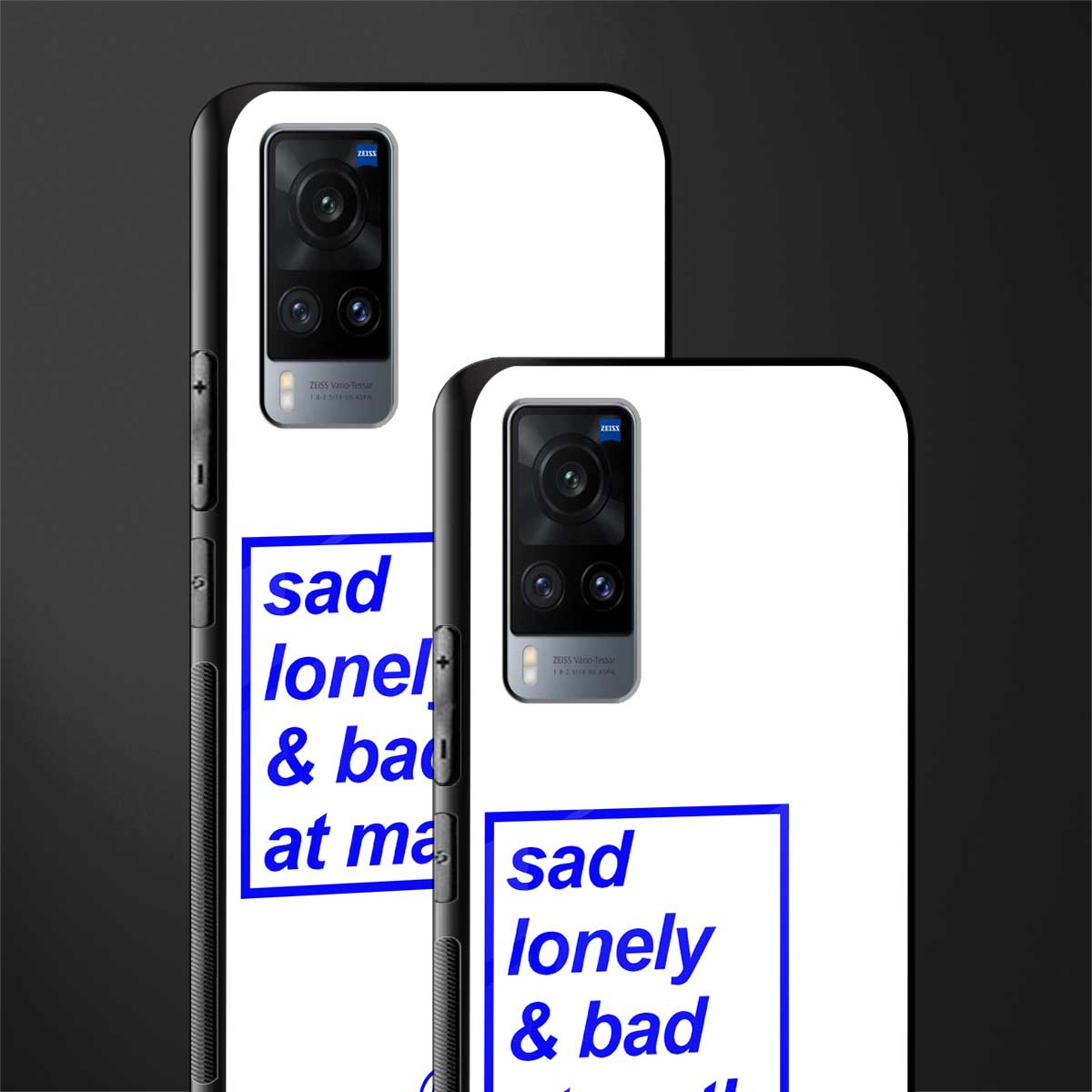bad at math glass case for vivo x60 image-2