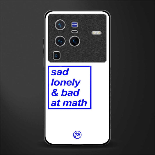 bad at math glass case for vivo x80 pro 5g image