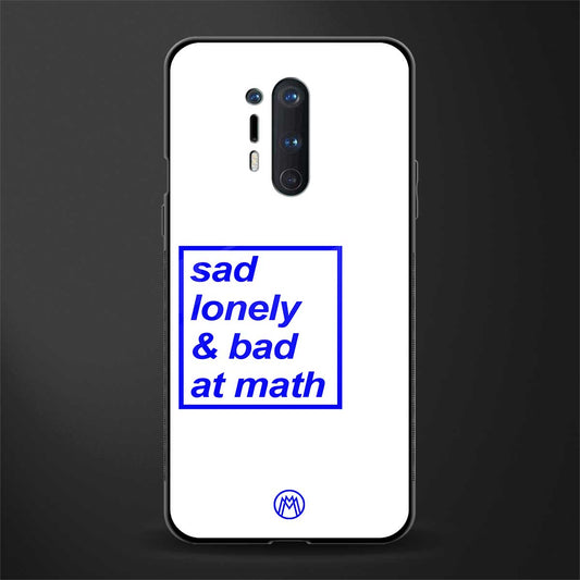 bad at math glass case for oneplus 8 pro image