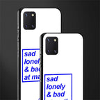 bad at math glass case for samsung a81 image-2