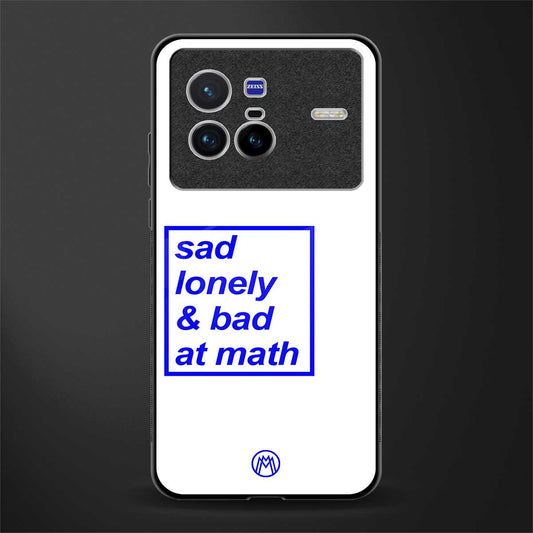 bad at math glass case for vivo x80 image