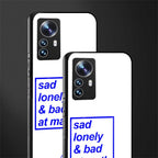 bad at math back phone cover | glass case for xiaomi 12 pro