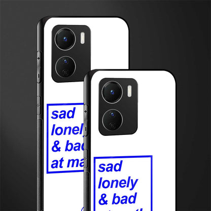 bad at math back phone cover | glass case for vivo y16