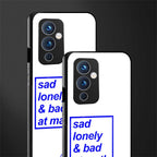 bad at math back phone cover | glass case for oneplus 9
