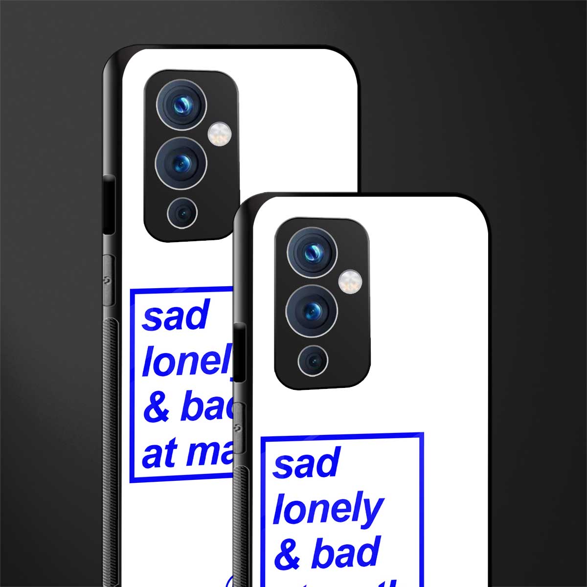 bad at math back phone cover | glass case for oneplus 9